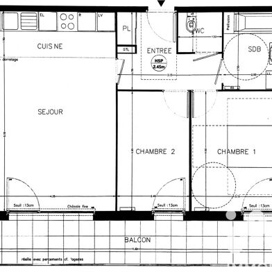 Appartement 3 pièces 1600 €