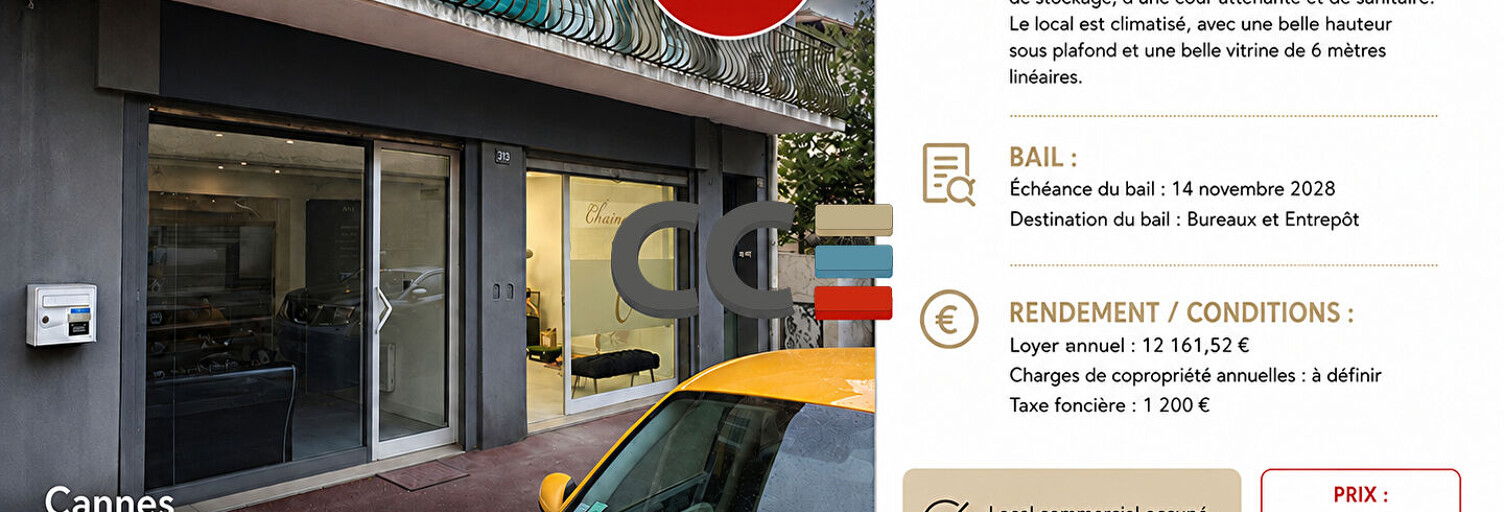 Commerce  84 m² à vendre à Cannes (06400)