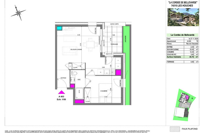 Appartement T2 dans chalet neuf de standing aux houches — photo 4