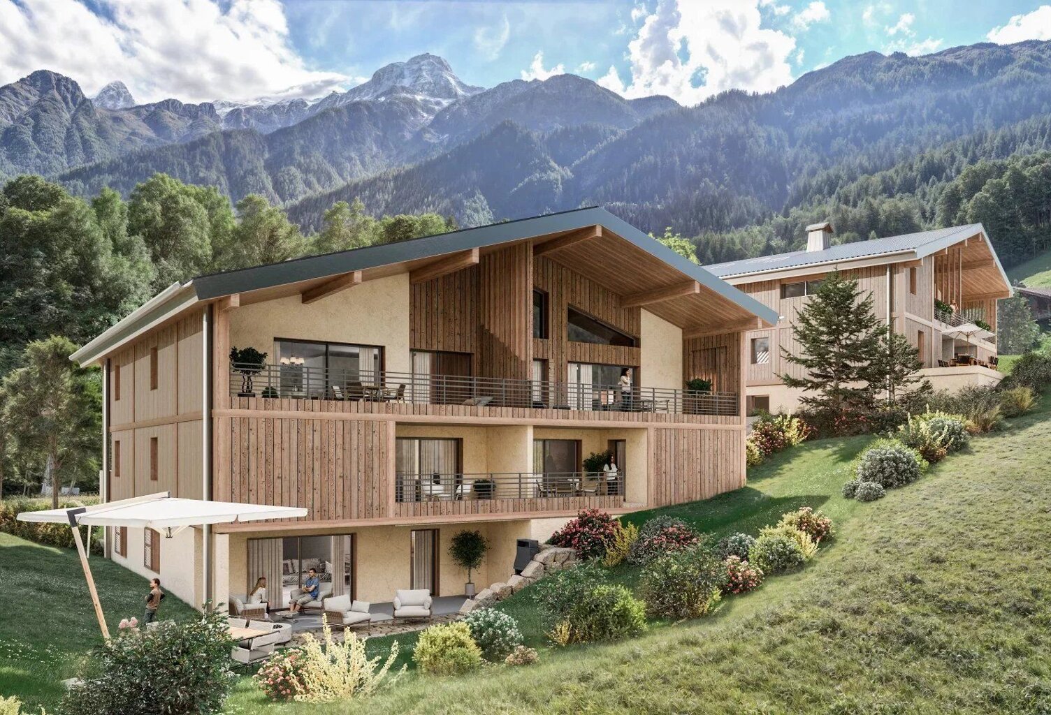 Appartement T5 dans chalet neuf de standing aux Houches — photo 1