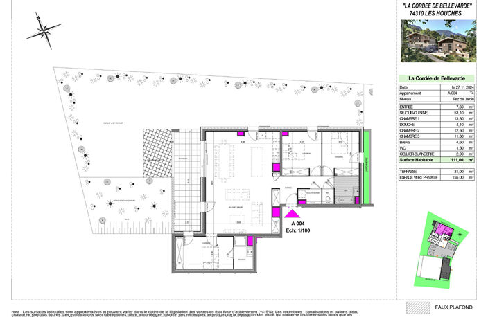 Appartement T5 dans chalet neuf de standing aux Houches — photo 3