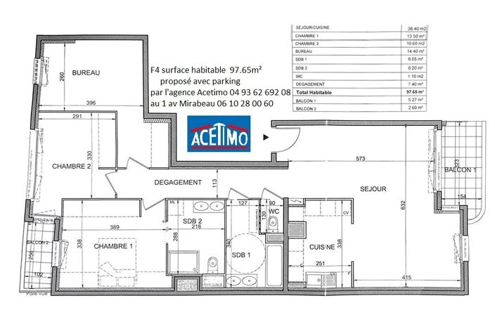 Dans résidence 2019 PMR, F4 de 94m2 avec terrasse & garage Nice — photo 5