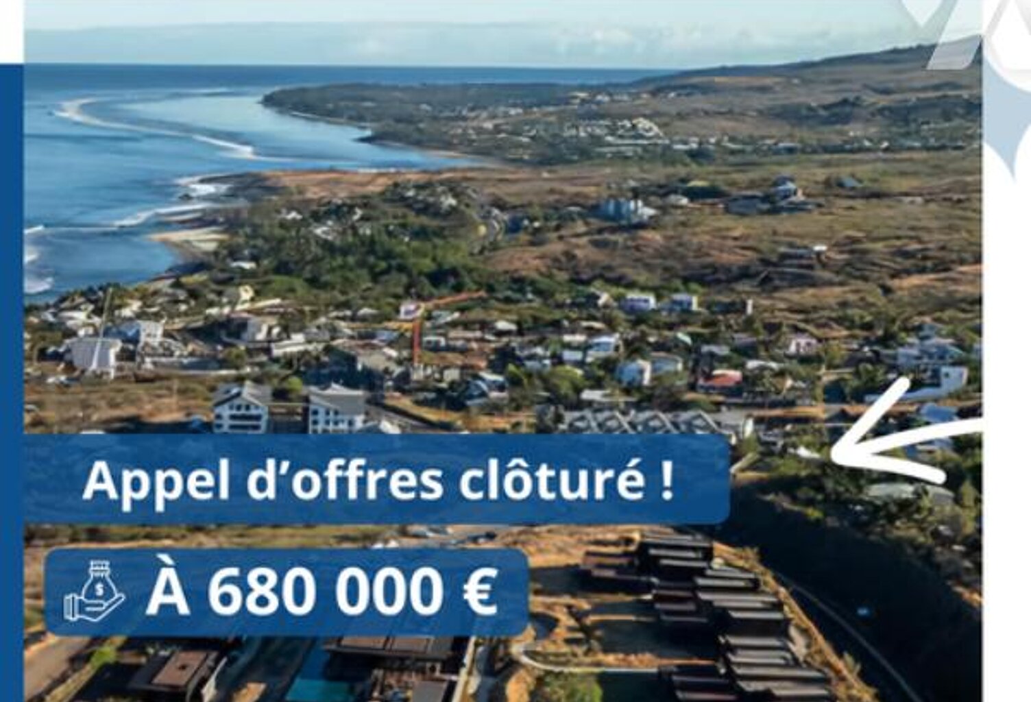 Vente terrain   Les Trois-Bassins (97426) — photo 1