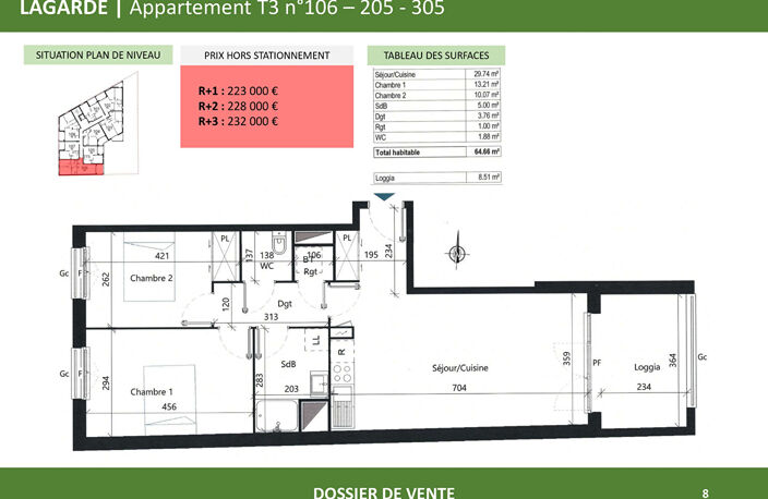 APPARTEMENT T3 TRAVERSANT | ALBI Rascol — photo 3
