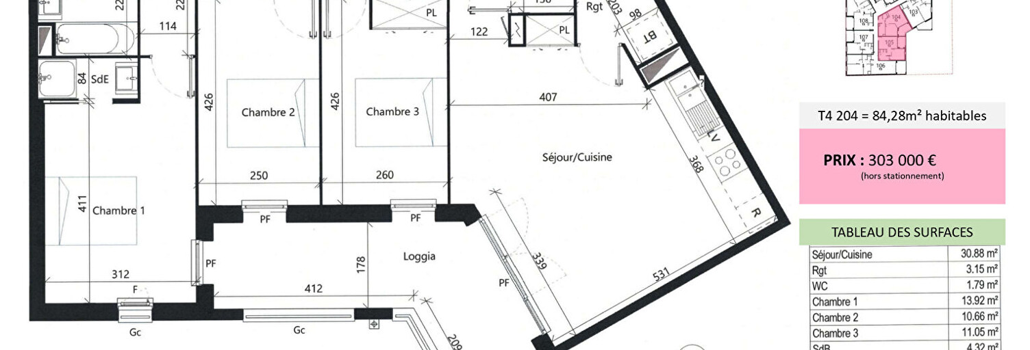 Appartement 4 Pièces 85 m² à vendre à Albi (81000)