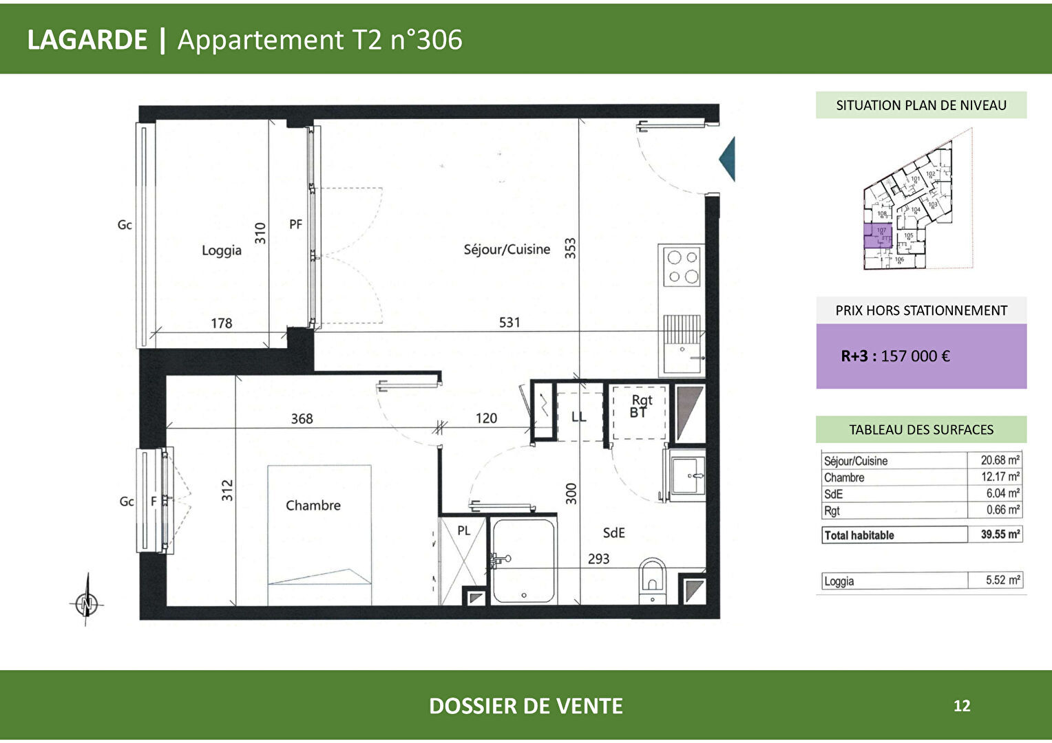 Appartement  T2 à vendre Albi 81000
