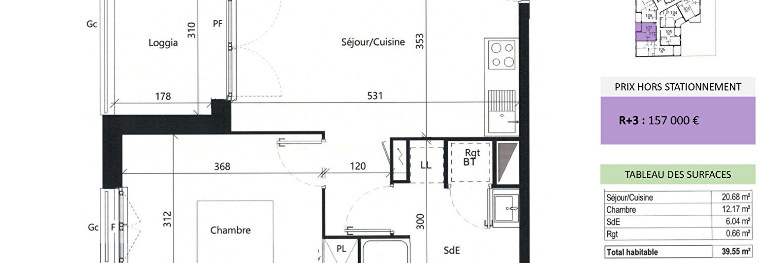 Appartement 2 Pièces 39 m² à vendre à Albi (81000)
