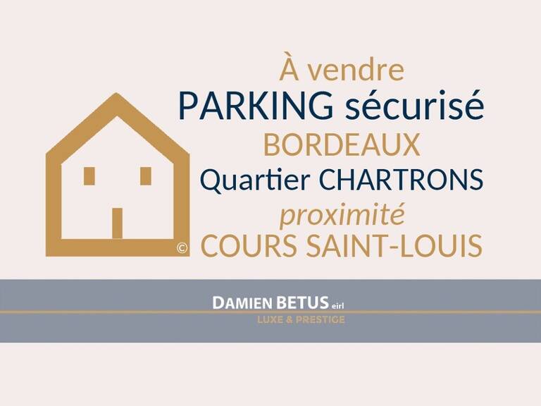 Place de parking à vendre BORDEAUX (33) quartier CHARTRONS - proche quai — photo 1