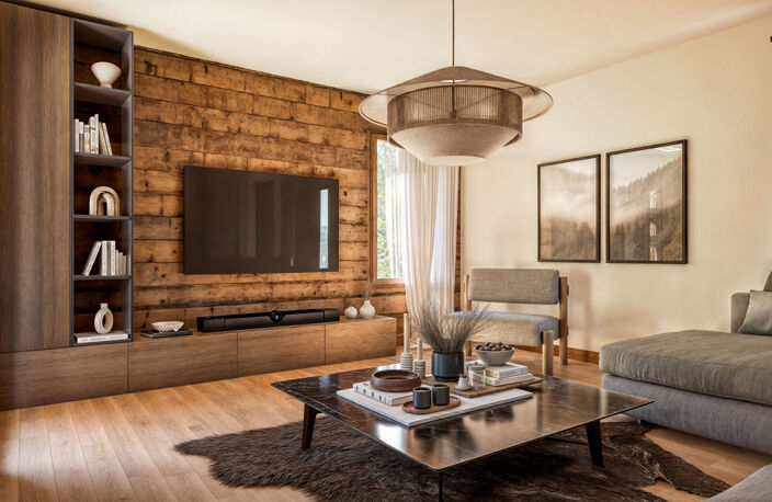 Appartement T5 duplex dans chalet neuf de standing aux Houches — photo 4