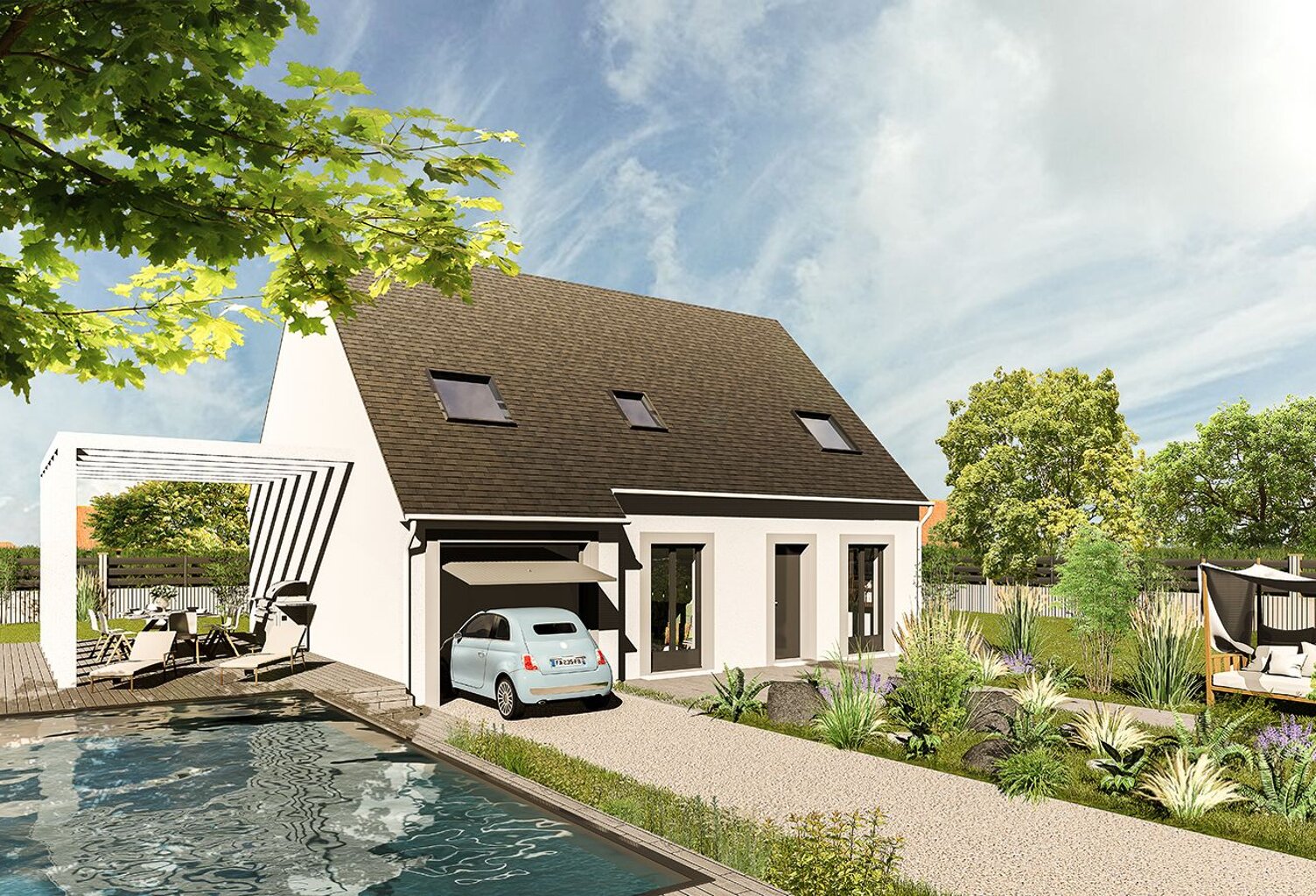 Faites construire votre maison 113.55 m² avec terrain à SAINT-VRAIN (91) ! — photo 1