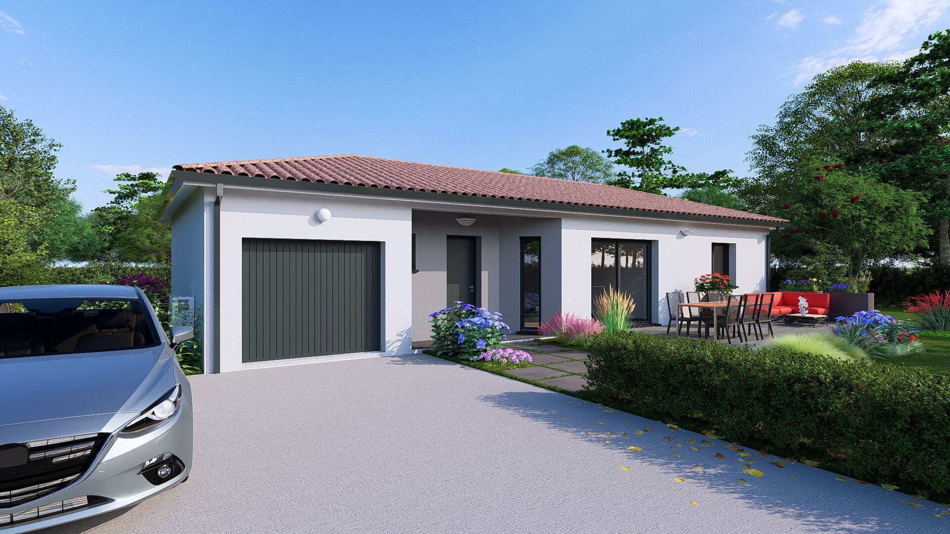 Belle maison moderne avec suite parentale