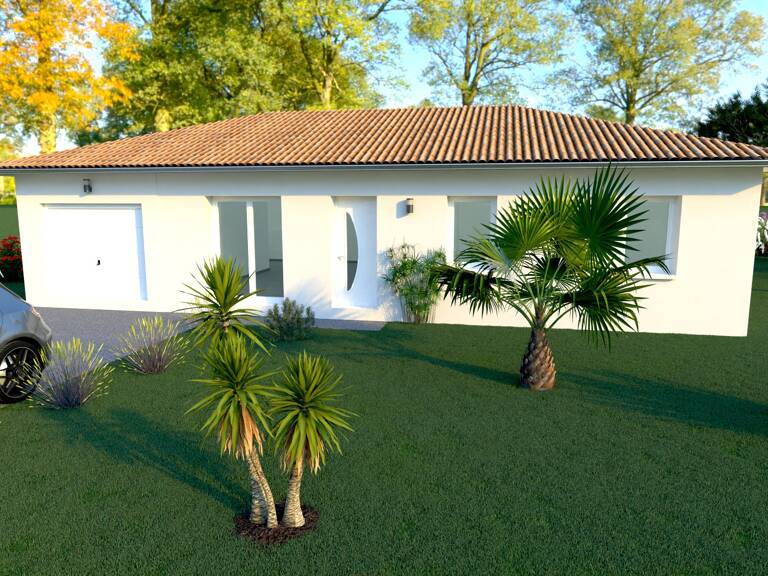 Terrain + Maison à Azur  — photo 1