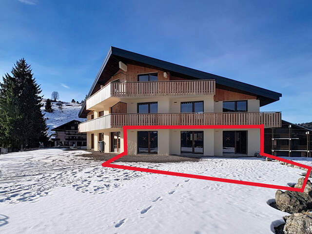 Appartement avec jardin de 80m²  - 2/3 chambres - Plateau brut - Hirmentaz  Bellevaux — photo du bien
