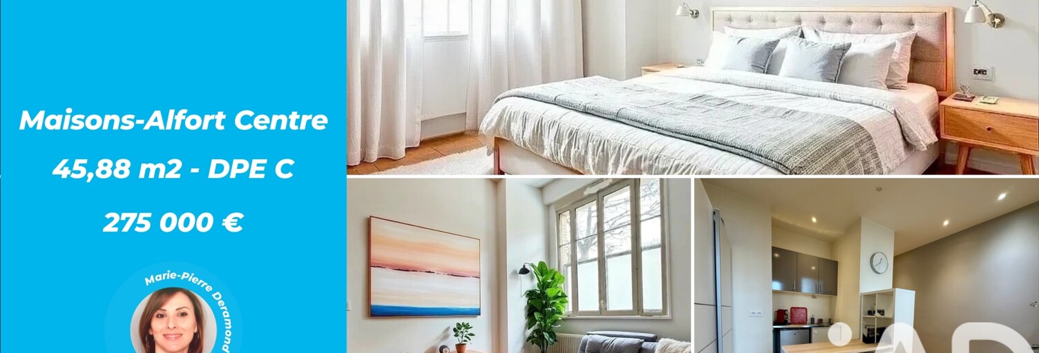 Appartement 2 Pièces 46 m² à vendre à Maisons-Alfort (94700)