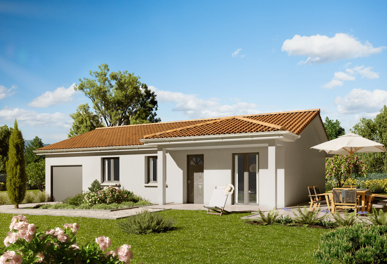 Vente maison 5 pièces 100 m² Saint-Trivier-sur-Moignans (01990) — photo 1