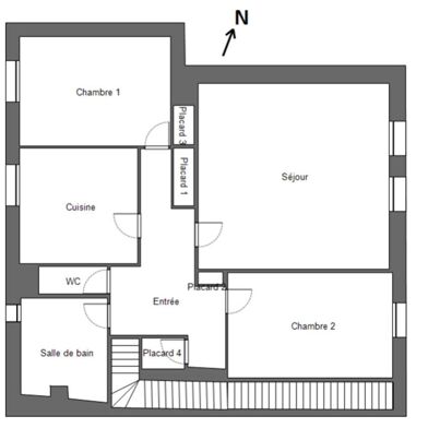 Appartement 4 pièces 78000 €