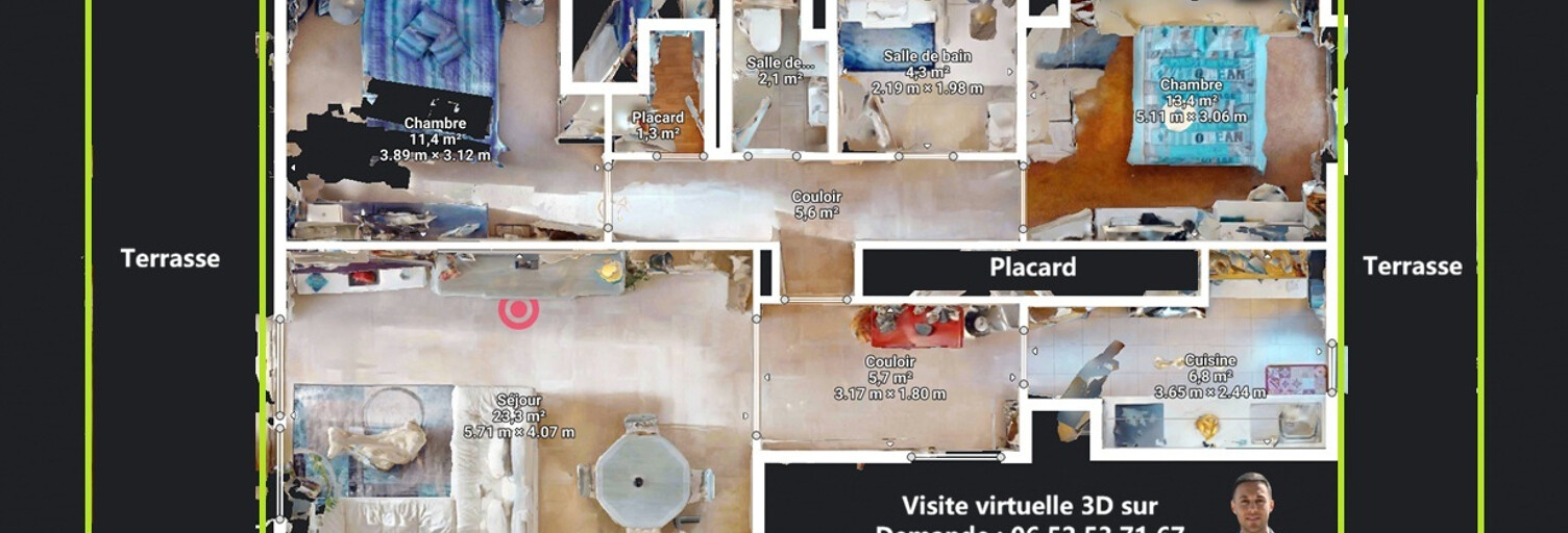 Appartement 3 Pièces 78 m² à vendre à Cannes (06400)