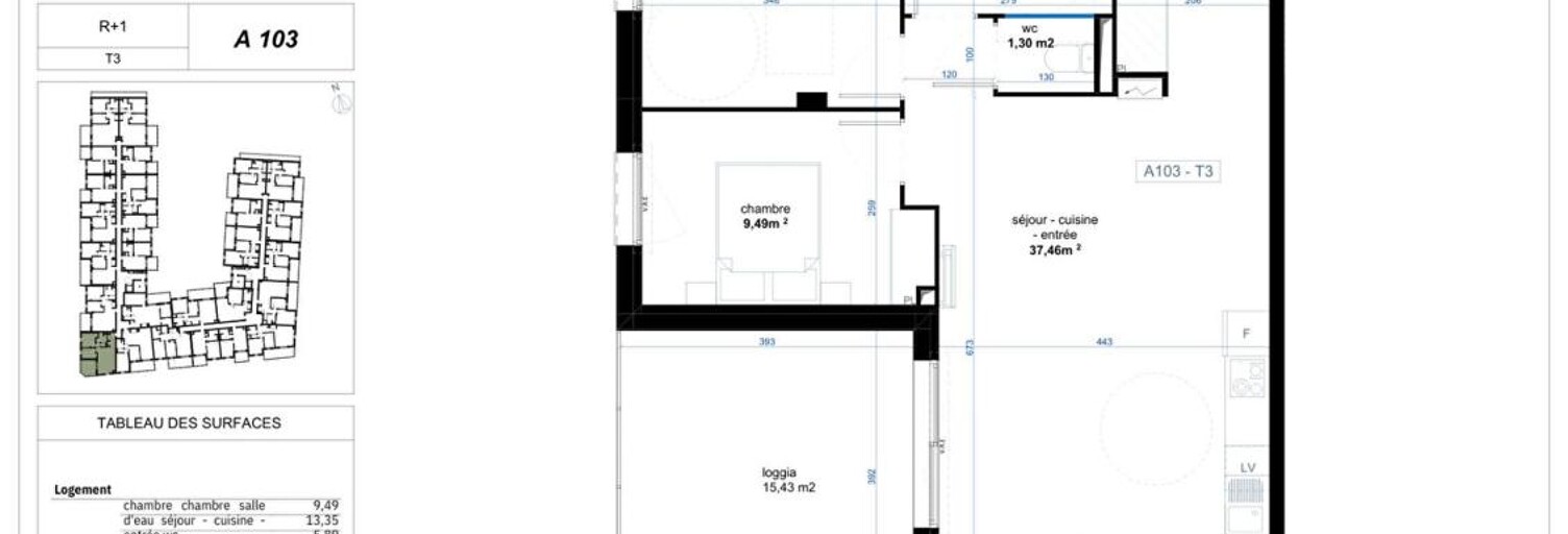 Appartement 3 Pièces 67 m² à vendre à Narbonne (11100)