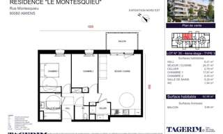 Appartement 3 Pièces 62 m² à louer à Amiens (80000)