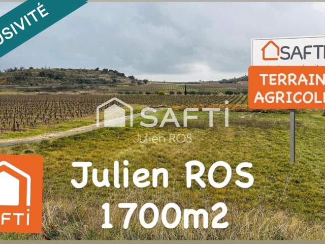 Terrain agricole 1 700 m²  Pouzolles / Espondeilhan - Bordure route D15 — photo du bien