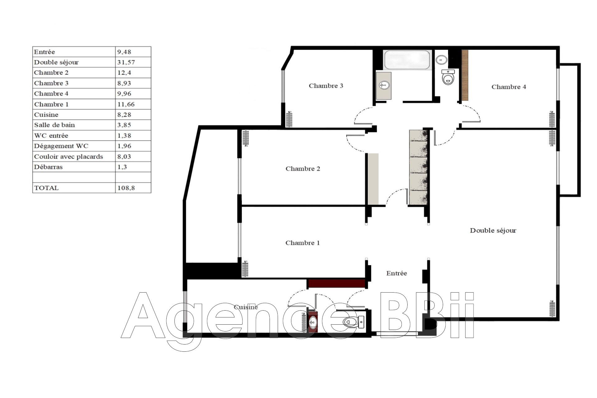 Appartement  T5 à vendre Paris 14eme 75014