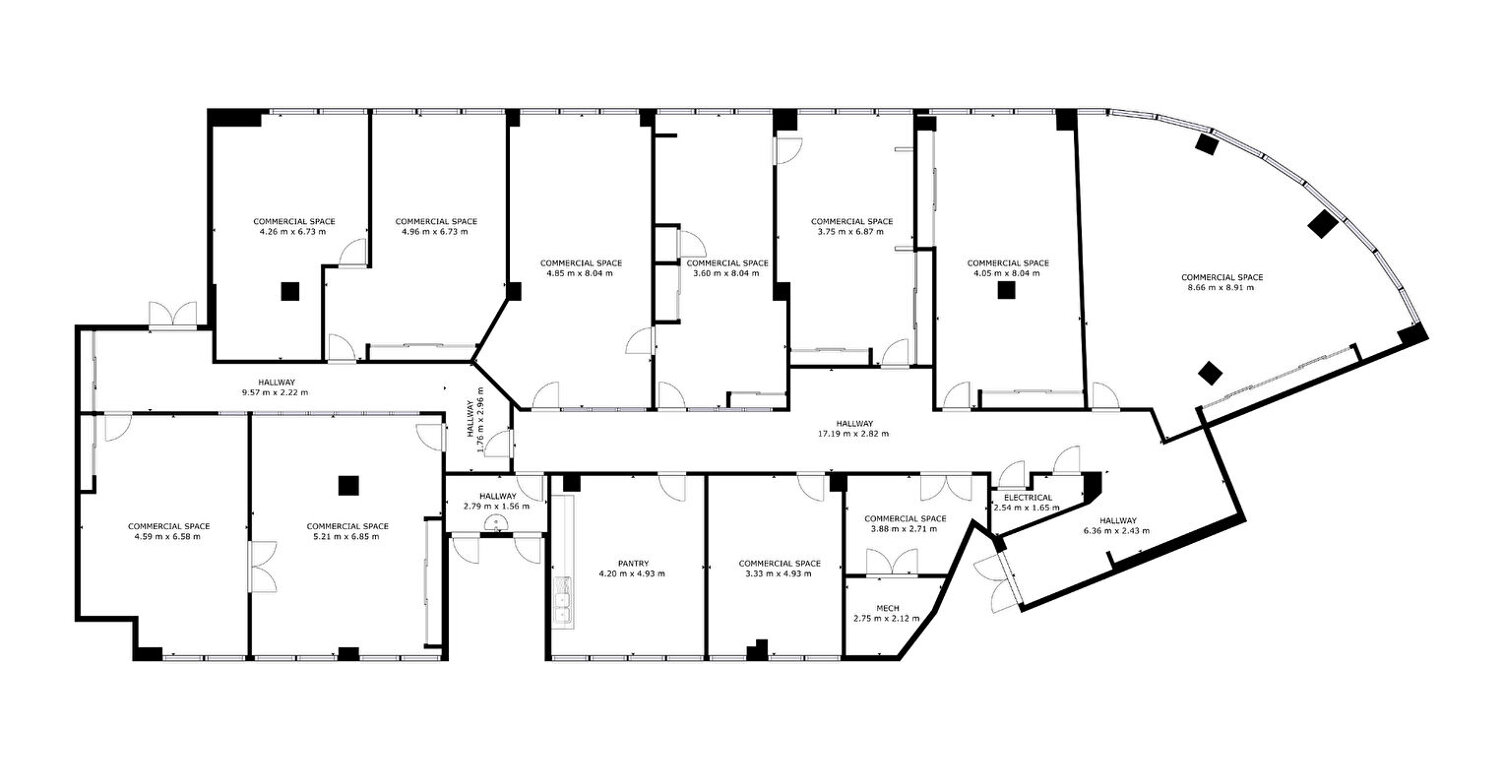 Bureaux   de 200 m² sur plateau quartier Aigle — photo 1