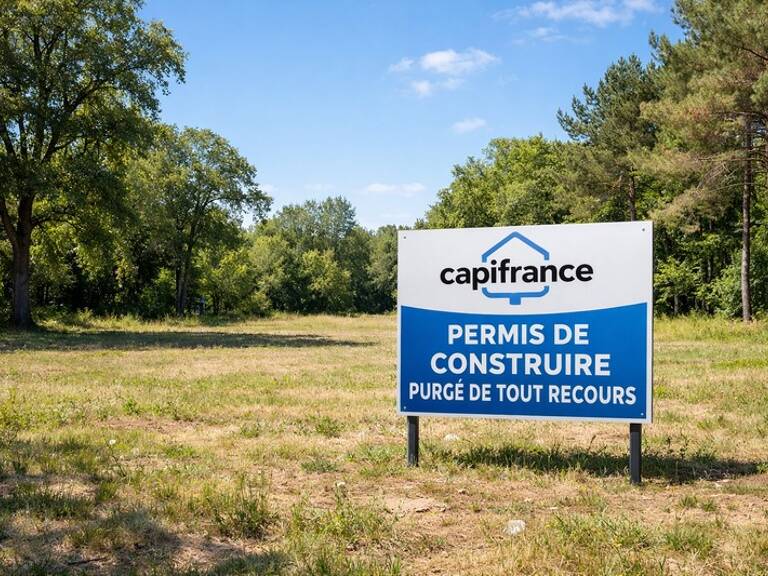 Terrain constructible avec permis de construire purgé SURGERES — photo 1