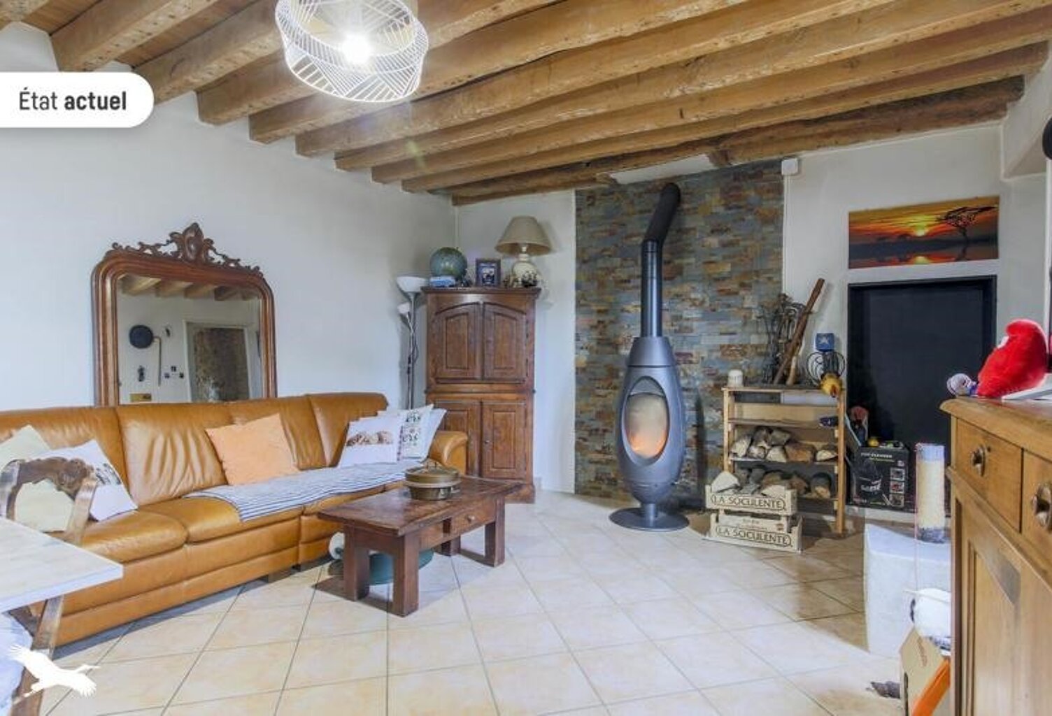 Maison en pierre de 3 pièces principales — photo 1