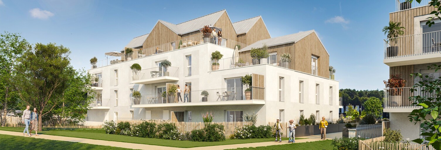 Appartement neuf T2, T3, T4 Pièce 43 à 90 m² à vendre à Saint-Avé (56890)
