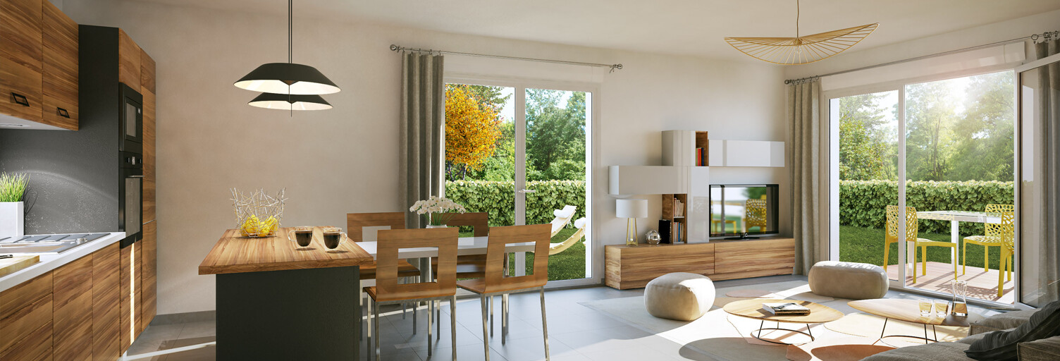 Appartement neuf T2, T3 Pièce 38 à 63 m² à vendre à Sanguinet (40460)