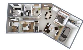 Maison 4 Pièces 100 m² à vendre à Saint-Exupéry (33190)