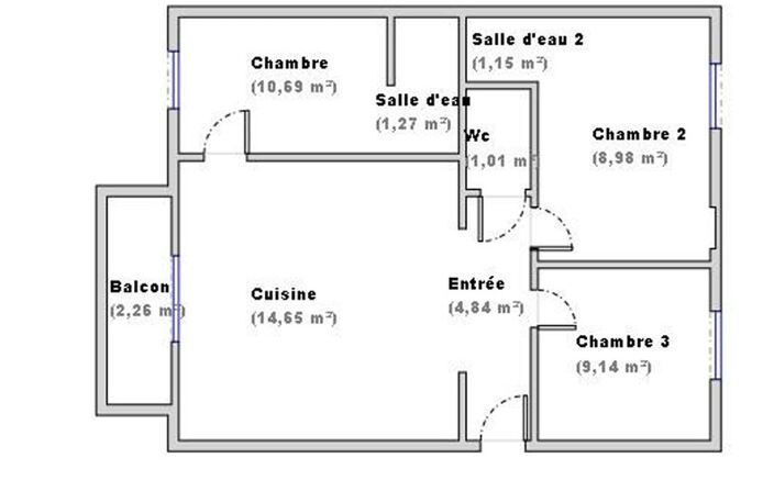 Appartement à vendre 4 pièces VENISSIEUX (69) — photo 5