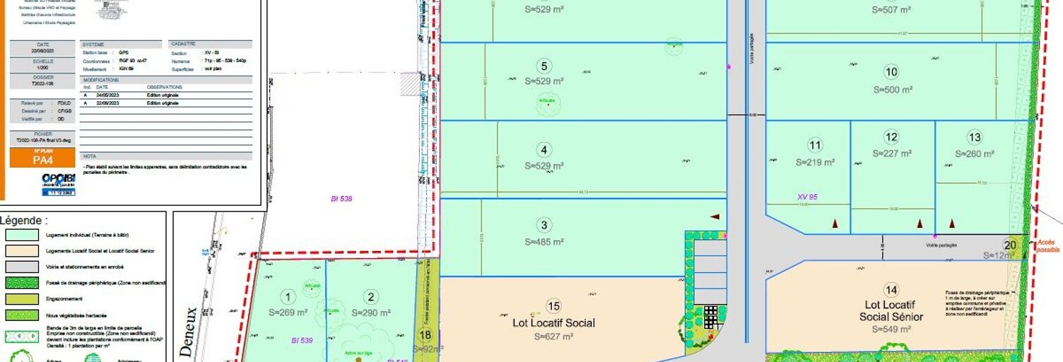 Terrain  507 m² à vendre à Saint-Épain (37800)