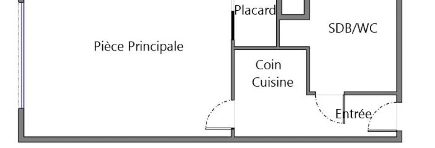 Appartement 1 Pièce 20 m² à louer à Marseille 5 (13005)
