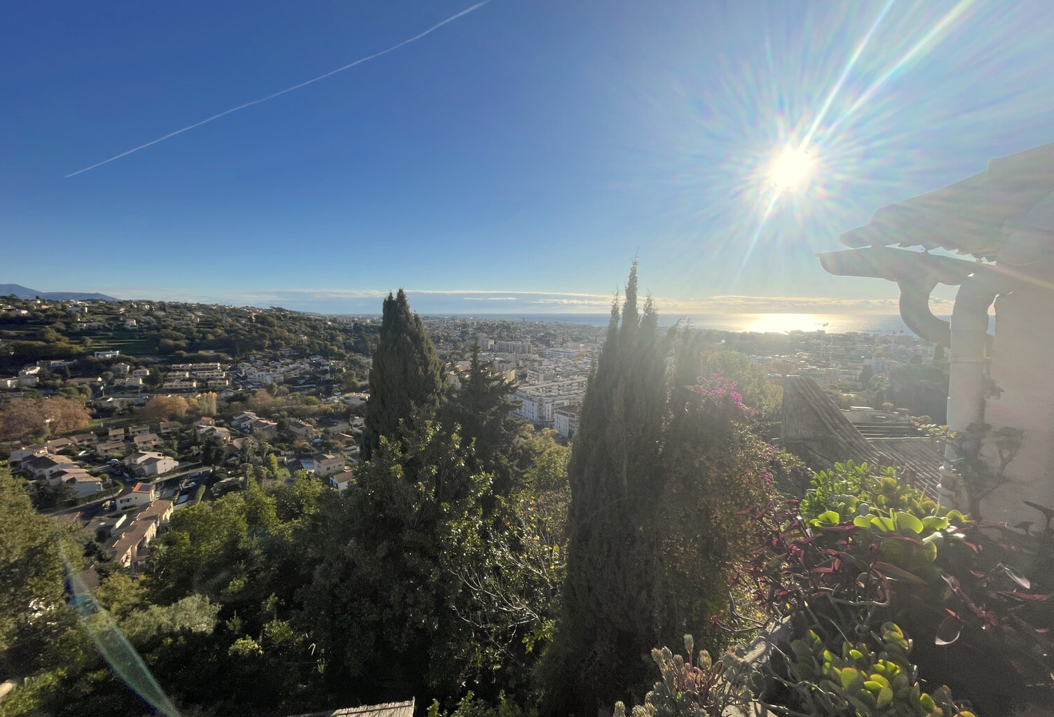 Haut de Cagnes maison de village terrasse vue mer — photo 1