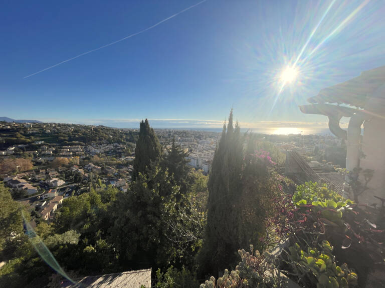 Haut de Cagnes maison de village terrasse vue mer — photo 1