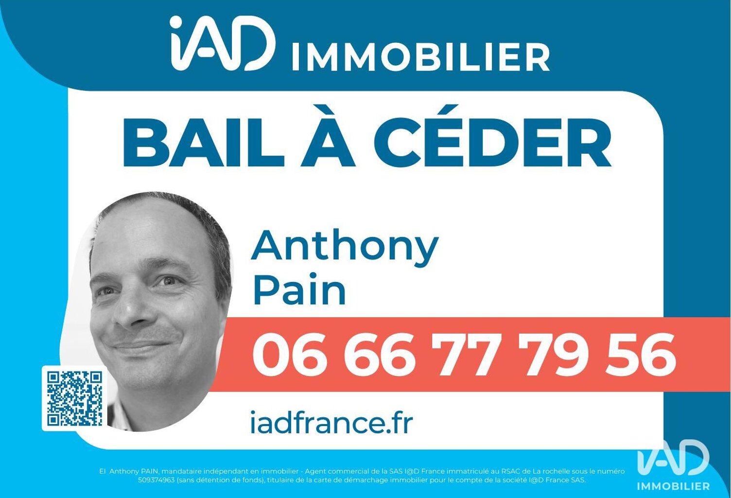 Vente Droit au bail 45 m&sup2; — photo 1