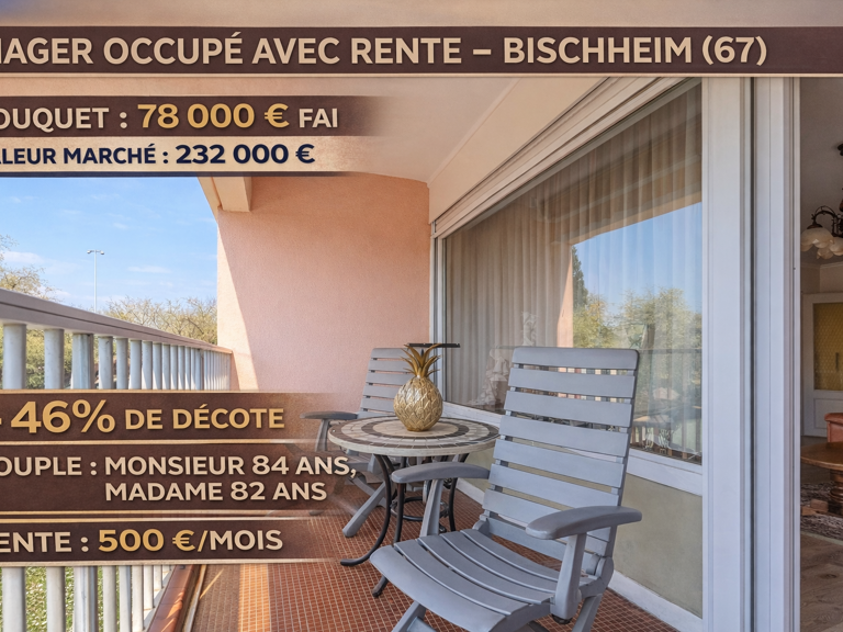 Viager occupé - Appartement 93 m2 avec garage, parking et ba — photo 1