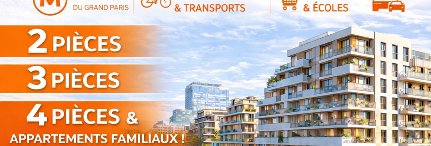 Appartement 2 Pièces 61 m² à vendre à Pantin (93500)