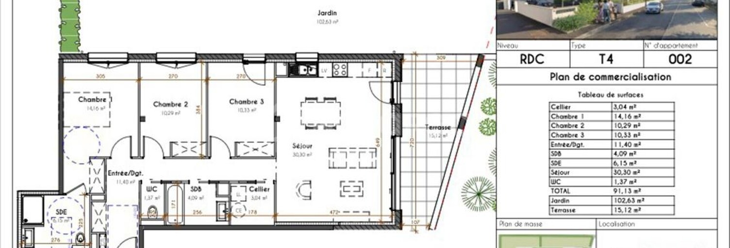 Appartement 4 Pièces 91 m² à vendre à Pau (64000)