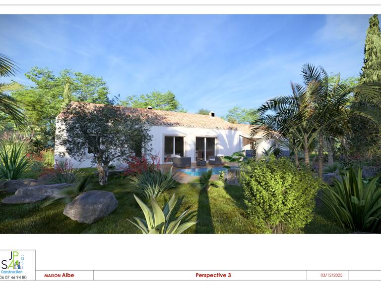 MAISON NEUVE DE 95 M2 3 CHAMBRES ET CARPORT — photo 1