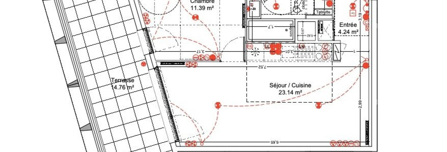 Appartement 2 Pièces 46 m² à vendre à Bordeaux (33000)