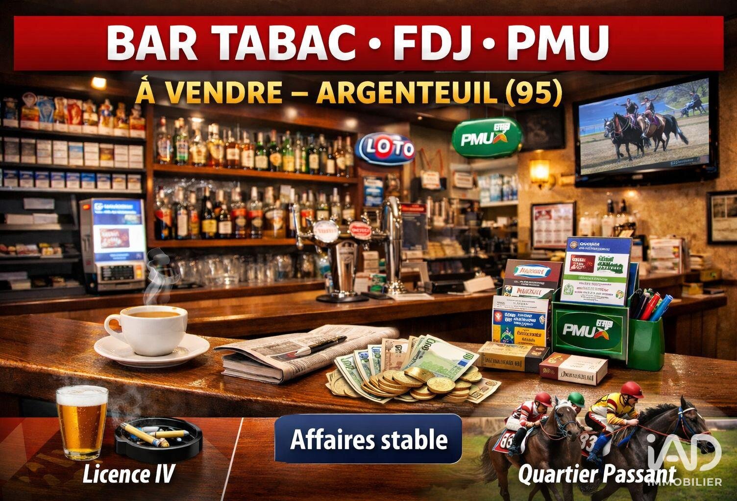 Vente Bar-tabac 100 m&sup2; — photo 1