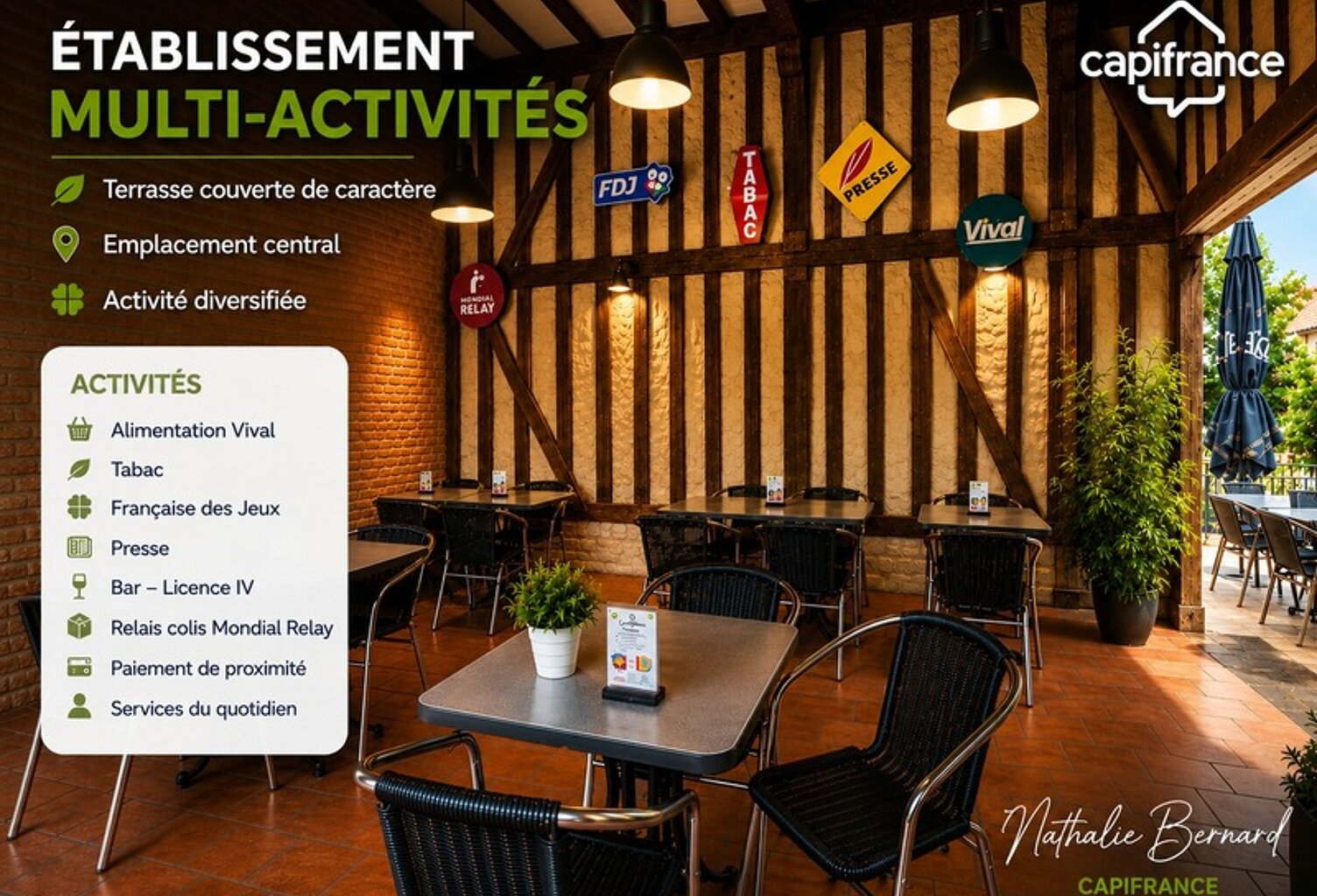 BAR TABAC PRESSE FDJ AVEC TERRASSE COUVERTE - Lot et Garonne (47) — photo 1