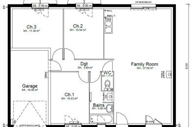 Maison 4 pièces 338500 €