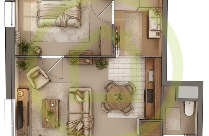 Appartement en rez-de-jardin — photo 5