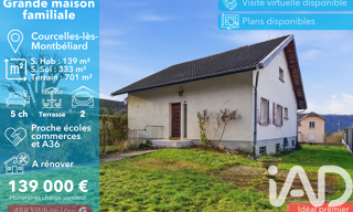 Maison 7 Pièces 139 m² à vendre à Courcelles-lès-Montbéliard (25420)