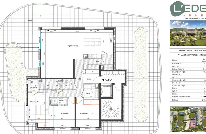 Appartement Neuf à Gresy Sur Aix - Normes RE2020 - Terrasses. — photo 5
