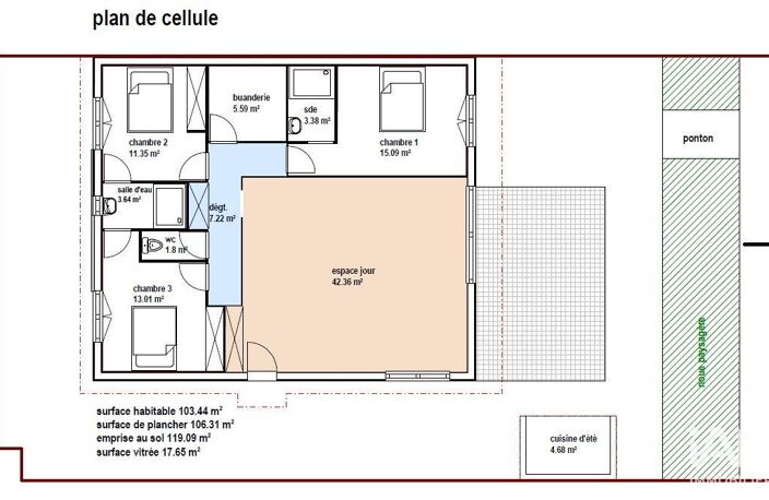 Vente Maison/villa 4 pièces — photo 2