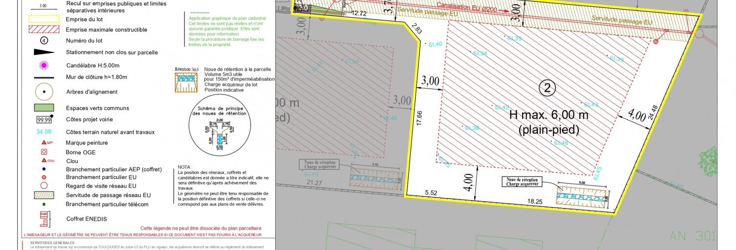 Terrain  700 m² à vendre à Toulouges (66350)